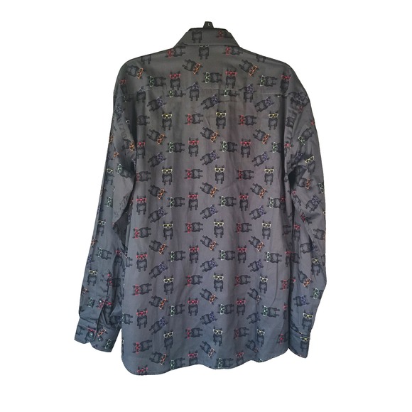 Maczoo Shirt Mens Size (5) XL Fabonacci Dogglass French Bull Dogs Sunglasses NEW - Picture 7 of 16